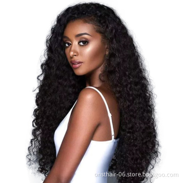 Onst water wave wig short curly High Temperature Heat Resistant Fiber hair wigs for black women bob Long deep wig wet and wavy